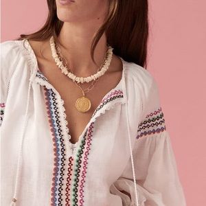 NWT Boteh Xavi Embroidered Blouse - Size S